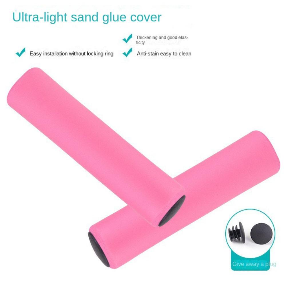 2 шт. Нескользящие Рукоятки Руля Велосипеда Рукоятки с Сильной Поддержкой Рукоятки Велосипеда розовый